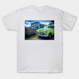 American car from the 50's in Havana, Cuba T-Shirt